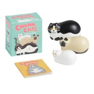 Chonk Cat Nesting Dolls - Black, Cream, White